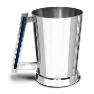    Contemporary Stripe English Pewter Tankard 