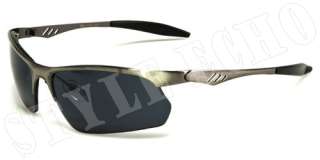 Wrap Around X Loop Half Metal Frame Mens Sports Designer Sunglasses 