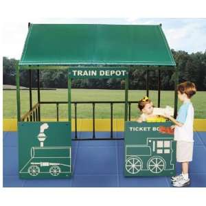   RPE 5215WTSM Train Depot Playhouse With Table