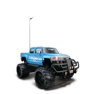  Maisto 1:16 Scale Blue Off Road Hummer H3T Remote Control 