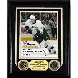  Evgeni Malkin 2007 Rookie of the Year Photomint with 2 