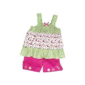  b.t. kids Green Eyelet Capri Set GRN 18 Mo Baby