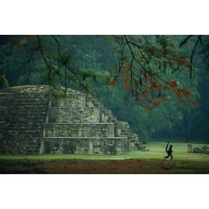  National Geographic, Mayan Pyramid at Copan, 20 x 30 