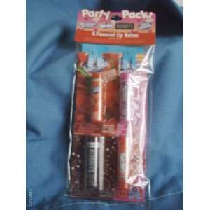  Party Pack 4 Flavored Lip Balms   Bubble Yum, Twizzlers 