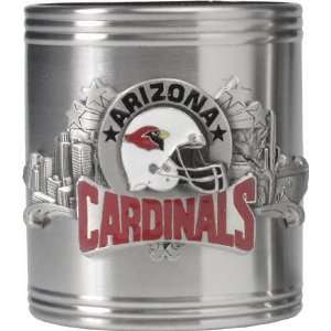   Cardinals Stainless Steel & Pewter Can Cooler