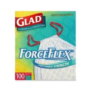  Clorox ForceFlex Tall Trash Bag   White   COX70427: Health 