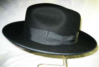 Fur Felt BOGART STYLE Gentlemens Fedora Hat   Broadway Hats by Caliqo 