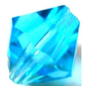  Turquoise Bicone Glass Cut Bead (84+ pcs) 5mm 053504 Arts 