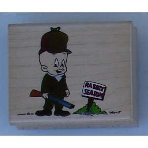 Elmer Fudd Wood Mounted Rubber Stamp (Discontinued) From Rubber 