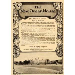  1908 Ad New Ocean House Hotel Resort Beach Swampscott 