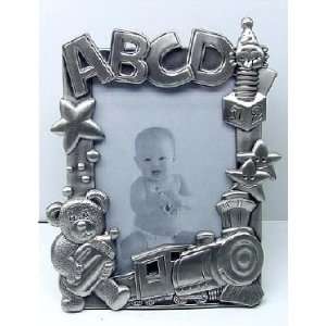  Pewter ABCD Train Picture Frame