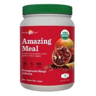 Amazing Grass Amazing Meal Powder, Organic Pomegranate Mango Infusion 