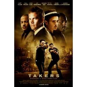  Takers Intl Version B Movie Poster Double Sided Original 