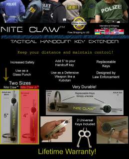 Nite Claw   Handcuff Key Extender   Hand Cuff   Peerless   Zak Tool 