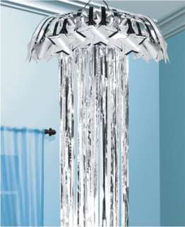 7ft Foil Shimmer Column Silver Party Decoration  