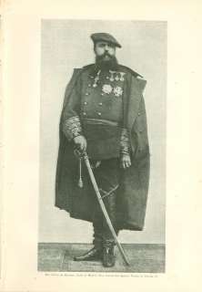 1897 Spanish Pretender Don Carlos De Bourbon Duke of Madrid  