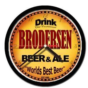  BRODERSEN beer and ale cerveza wall clock: Everything Else