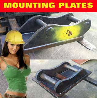 EXCAVATOR ATTACHMENT MOUNTING PLATE BOSSES PINS DINGO BUSHINGS BACKHOE 