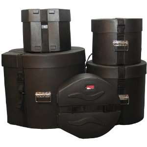  Gator GPR Standard Set of 5 Roto Mold Drum Cases: Musical 