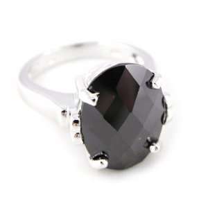  Ring silver Unique black.   Taille 54 Jewelry