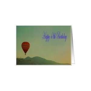  Happy 48th Birthday Hot Air Balloon Card: Toys & Games