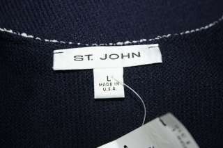 New Womens ST JOHN Santana Knit Wool Rayon Vest Top Large $315  