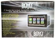 BOYO AVN701D 7 DOUBLE DIN BLUETOOTH NAVIGATION+CAMERA  