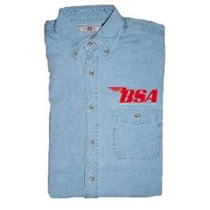    Metro Racing Vintage Denim Shirts BSA X Large  : Automotive