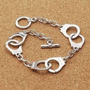 F041 Unique Handcuffs Chain Bracelet  