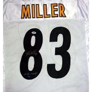  Heath Miller Autographed/Hand Signed Pittsburgh Steelers 