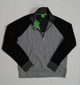   BOSS GREEN Sweat 1/4 Zip Sweatshirts   Grays/Blacks NEW NWT  