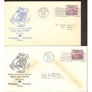  Scott # 727 Atlas Stamp Club (38) 2 covers First Day Cover 