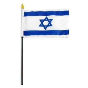  Israel Flag 4 x 6 inch: Patio, Lawn & Garden