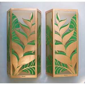  Heliconia Copper Wall Sconce (Right): Home Improvement