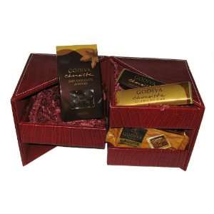 Godiva Galore Burgandy Faux Leather Grocery & Gourmet Food