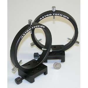  Astro Tech 125mm Ring Set for Vixen Style Dovetail, Black 