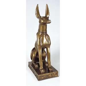  Anubis Egyptian god Large Figurine Bronze Powder Finishing 