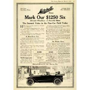  1918 Ad Mitchell Motors Co. Mitchell Light Six Vintage 