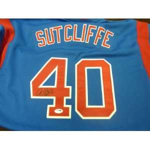  Rick Sutcliffe Autographed Jersey   Psa Coa: Sports 