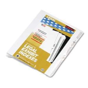  80000 Series Legal Exhibit Index Dividers, Side Tab, E 