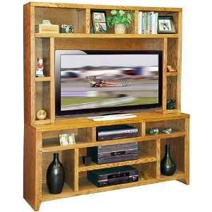  City Loft 66 TV Stand with Hutch: Home & Kitchen