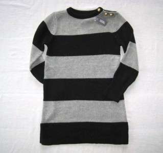 Gap Girls Brick Lane Rugby Stripe Sweater Dress 4 5 6 7 8 10 12 NWT 