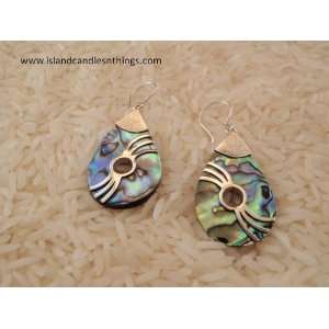  Sterling Silver Abalone Earrings Jewelry 