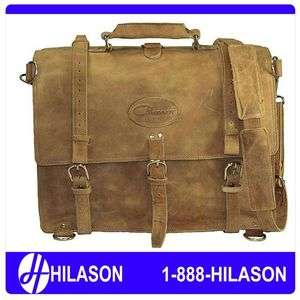 Rustic Vintage Leather Briefcase Backpack Laptop Bag L  