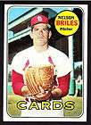 Nelson Briles Cardinals Signed 1969 Topps Card  