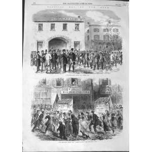  1864 ELECTION DAY NEW YORK AMERICA POLLING VOTING