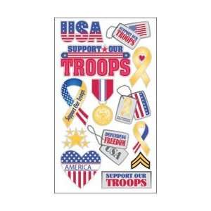   Stickers Support Our Troops; 6 Items/Order Arts, Crafts & Sewing