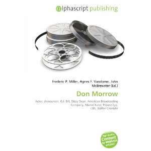  Don Morrow (9786133801226) Frederic P. Miller, Agnes F 