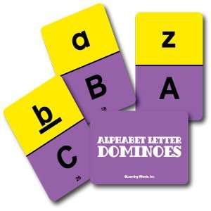  Alphabet Letter Dominoes: Toys & Games