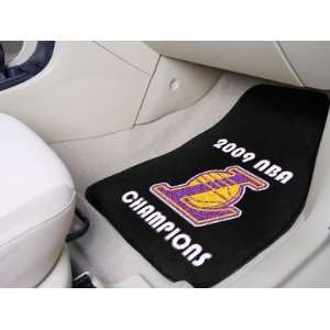 Fanmats Los Angeles Lakers 2009 NBA Finals Champions Car mat 2 piece 